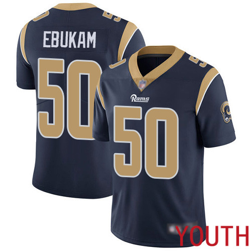 Los Angeles Rams Limited Navy Blue Youth Samson Ebukam Home Jersey NFL Football 50 Vapor Untouchable